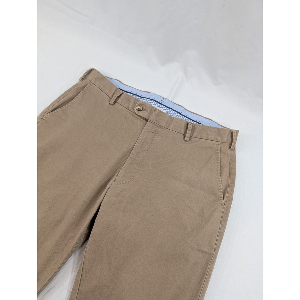 New Peter Millar Collection Perfect Poplin Pants Men's 36x27 Khaki Trousers